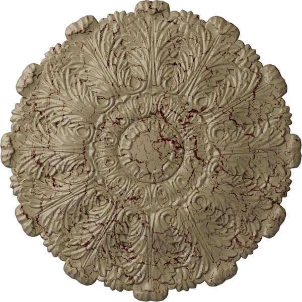 Ekena Millwork Durham Ceiling Medallion (Fits Canopies up to 4 1/4"), 31"OD x 1 1/2"P, Gobi Desert Crackle CM31DUGDC - main